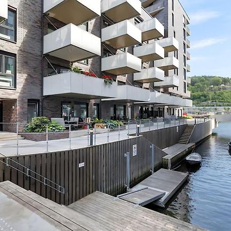 Oceanfront Apartment - Oslo Central - Private Patio Exterior foto